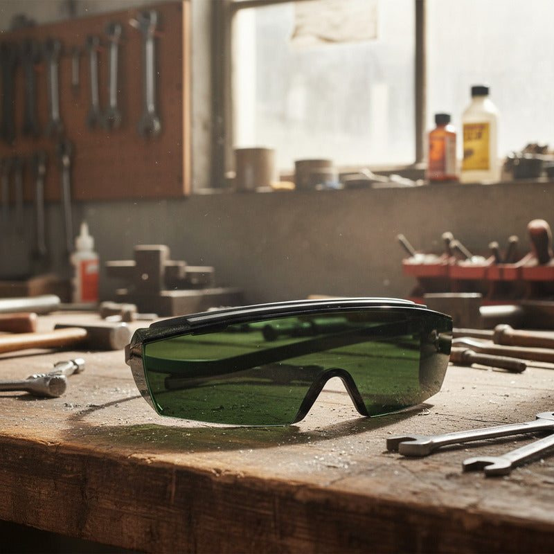 Lentes Para Laser De Diodo Azul 450 Nm (certificado) Verde Claro