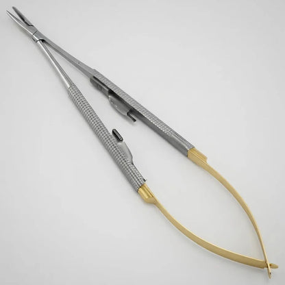 Porta Aguja Castroviejo 16 Cm Automatico Tungsteno Premium