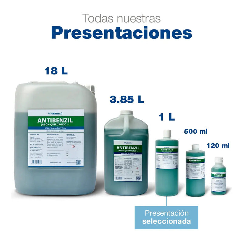 Farmaceuticos Altamirano Antiséptico Antibenzil Jabón Quirúrgico Nf
