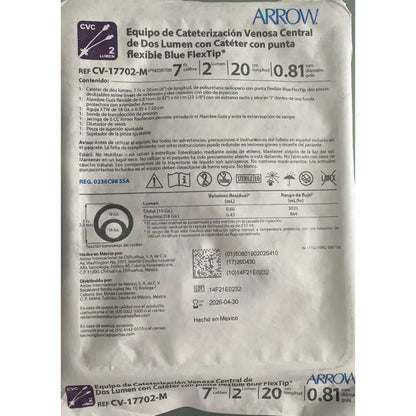 Catéter Venoso Central 7fr X20cm 2 Lumen Arrow Cvc