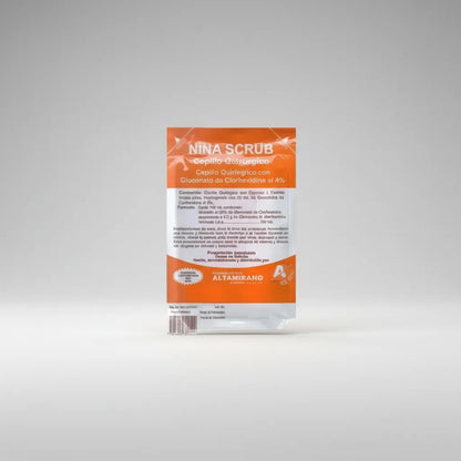 10 Cepillos Quirúrgicos Nina Scrub Clorhexidina Al 4%