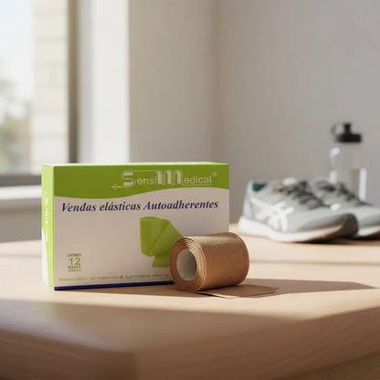 Vendas Elásticas Autoadheribles Sensil Medical 7.5cm X 4.5m Pack 12 Caqui