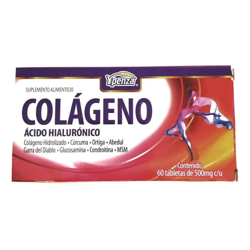 Colageno Y Acido Hialuronico Ypenza Con Ortiga 60 Tabletas Sabor Sin Sabor