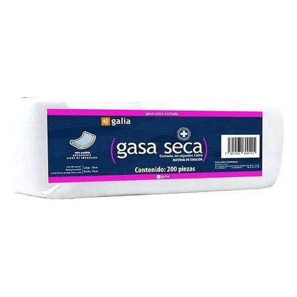 Gasa No Estéril Galia 10x10cm 12 Capas Tipo Vii Paquete 200u