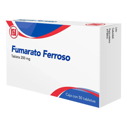 Fumarato Ferroso 200 Mg Caja Con 50 Tabletas Randall