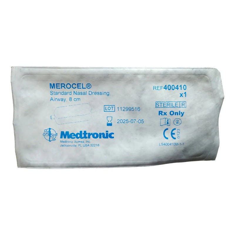 Tapon Nasal Merocel Tubo Para Via Aerea Varios Tipos Con Vetilacion 8cm