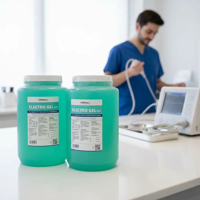 2 Gel Conductor Electrogel  Galón Verde Uso Clinico