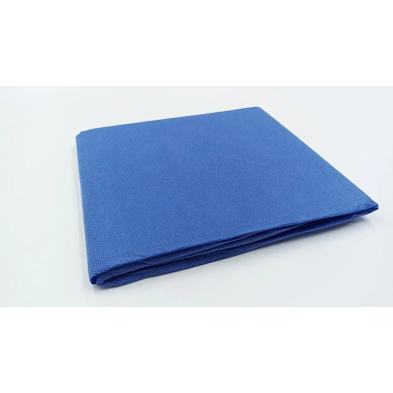 Sabana Desechable Plana 90x100cm Ambiderm Paq 10 Piezas Azul 90x100