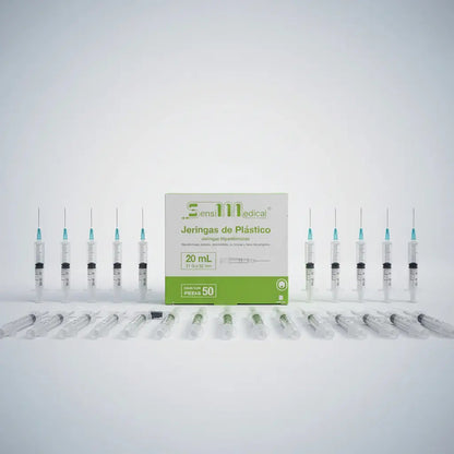 50 Jeringas Sensimedical 21g X 32mm 20ml Capacidad En Volume 20 Ml