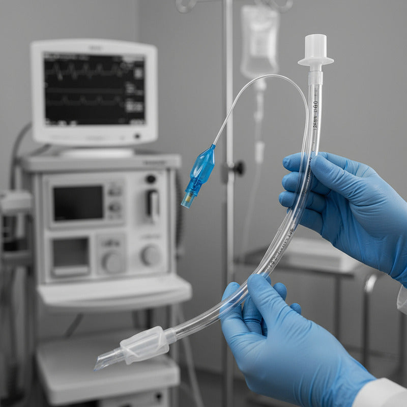 Tubo Endotraqueal Con Globo Con Alma De Acero Medidas Varias 4.0mm