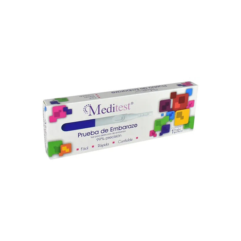 Prueba De Embarazo Meditest Tipo Pluma No Digital 1 Unidad
