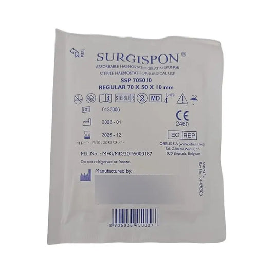 Esponja Hemostática Surgispon De Gelatina Absorbible Pieza Blanco