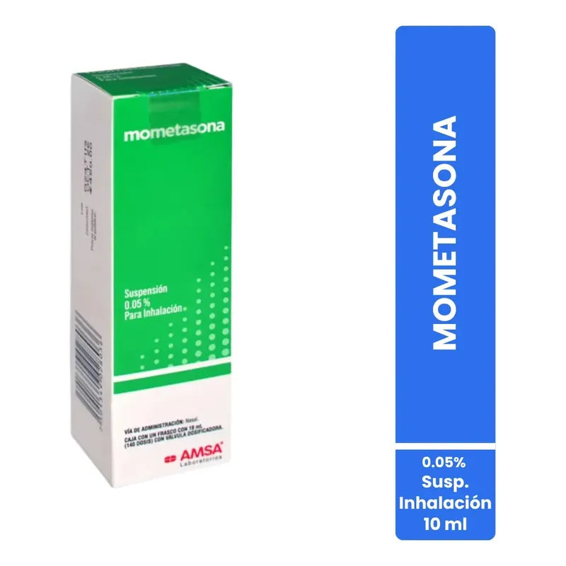 Mometasona Suspensión Nasal 0.05% Caja Con Frasco De 18 Ml Amsa
