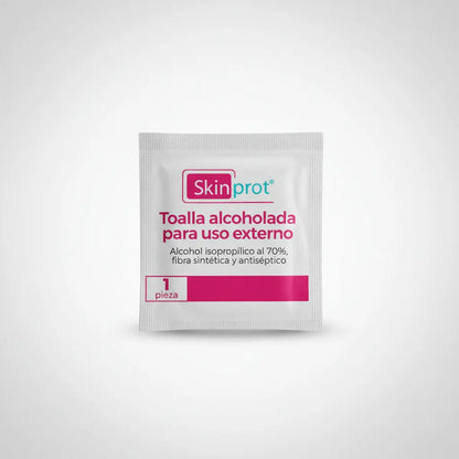 Toalla Alcoholada Para Uso Externo 100 Pzs Skinprot