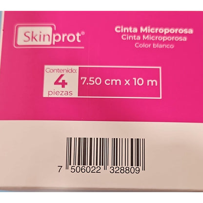 Cinta Tipo Micropore, Microporosa Bco 3 Pulgadas (7.5cm) C/4