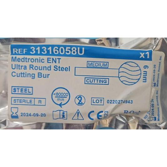 Fresa Para Cirugua De Oido Tipos A Elegir Para Resterilizar Cortante 6mm X 7.5cm