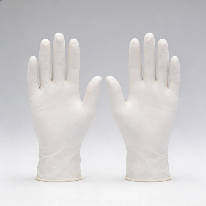 Guante Esteril Ambiderm 100 Guantes  Talla Mediana Original Blanco Mediano