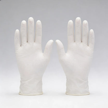 Guante Esteril Ambiderm 100 Guantes  Talla Mediana Original Blanco Mediano