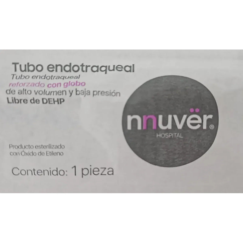 Tubo Endotraqueal Con Globo Con Alma De Acero Medidas Varias 7mm