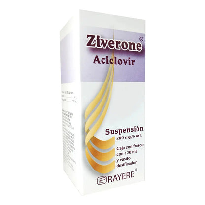 Ziveorne Aciclovir Suspensión 200mg/5ml Con Fco 120ml Dosifi