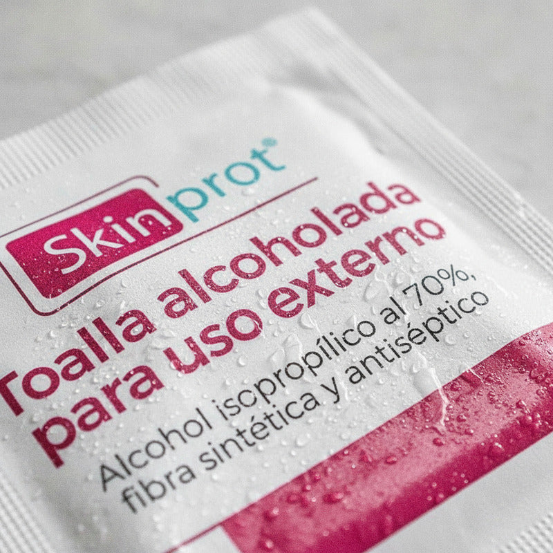 Toalla Alcoholada Para Uso Externo 100 Pzs Skinprot