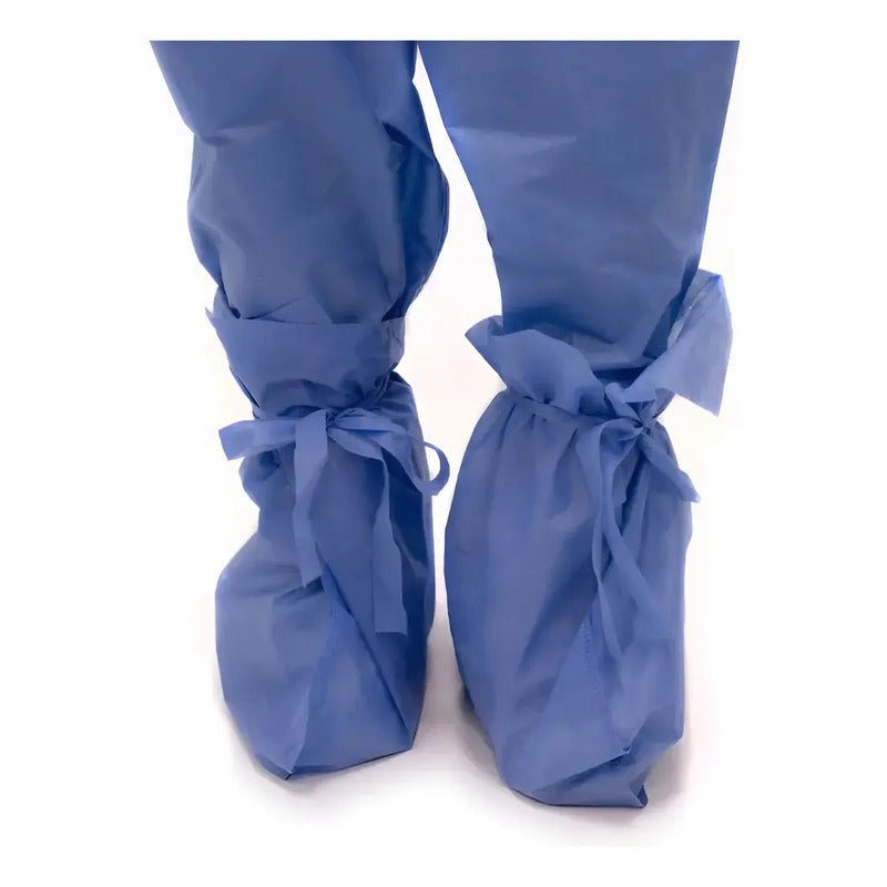 Bota Quirúrgica Desechable Para Cirujano Esteritam Azul Unitalla