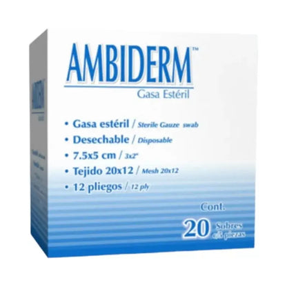 Gasa Esteril Ambiderm Gasa Esteril De 7.5cm X 5cm