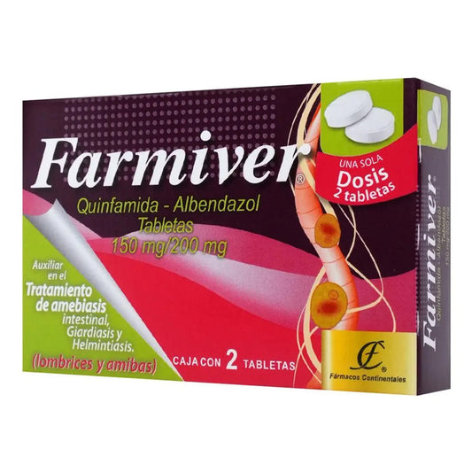 Farmiver Tabletas 150/200 Mg, 2 Tabletas