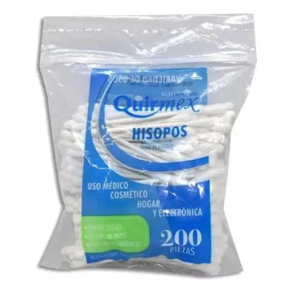 10 Bolsas De Hisopos Cotonetes Algodón Maquillaje Uso Vario
