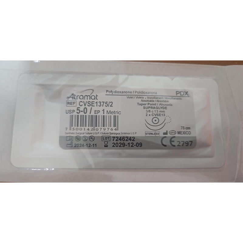 Sutura Pdx Polidioxanona Pds Atramat Ref Cvse1375/2 Gris Oscuro