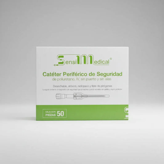 Catéter Periférico De Seguridad 16g Gris Premium 50pzas