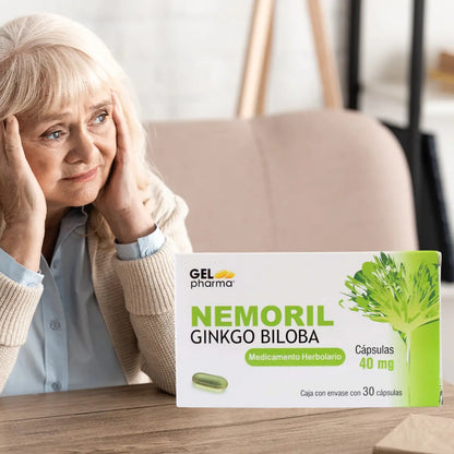 Nemoril Ginkgo Biloba Caja Con 30 Caps. 40 Mg Gel Pharma