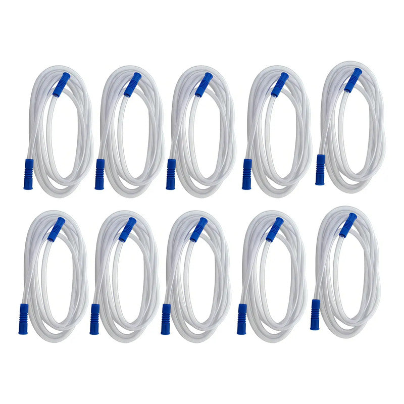 Tubo Aspiración Estéril 3.1m Dipmac Transparente 10 Pzas 8mm