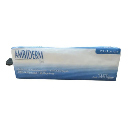 Gasas Paquete Con 200 Piezas 7.5 X 5cm Facial Ambiderm