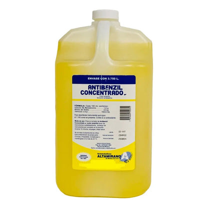 Antibenzil Concentrado Nf Amarillo 3.750 L Solución Desinfectante - Exclusivo Para Profesionales De La Salud. Farmacéuticos Altamirano