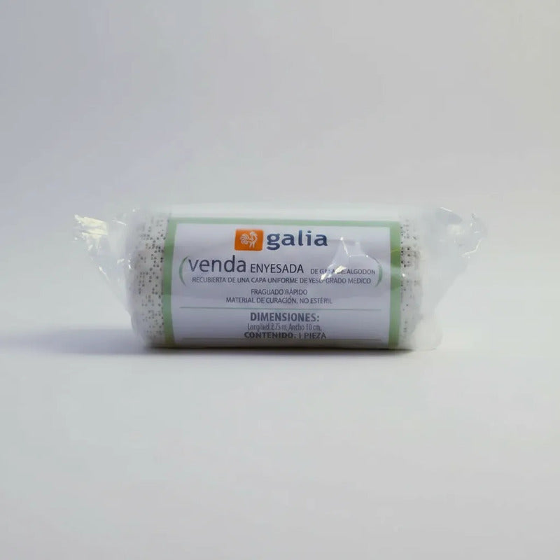 2 Vendas Enyesada Galia 10cm C/12pzas Para Uso Medico Blanco