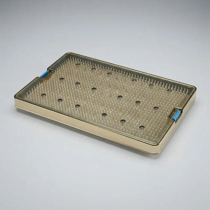 Caja De Esterilización P/instrumentos Orl, Oftalmo, Dental Azul