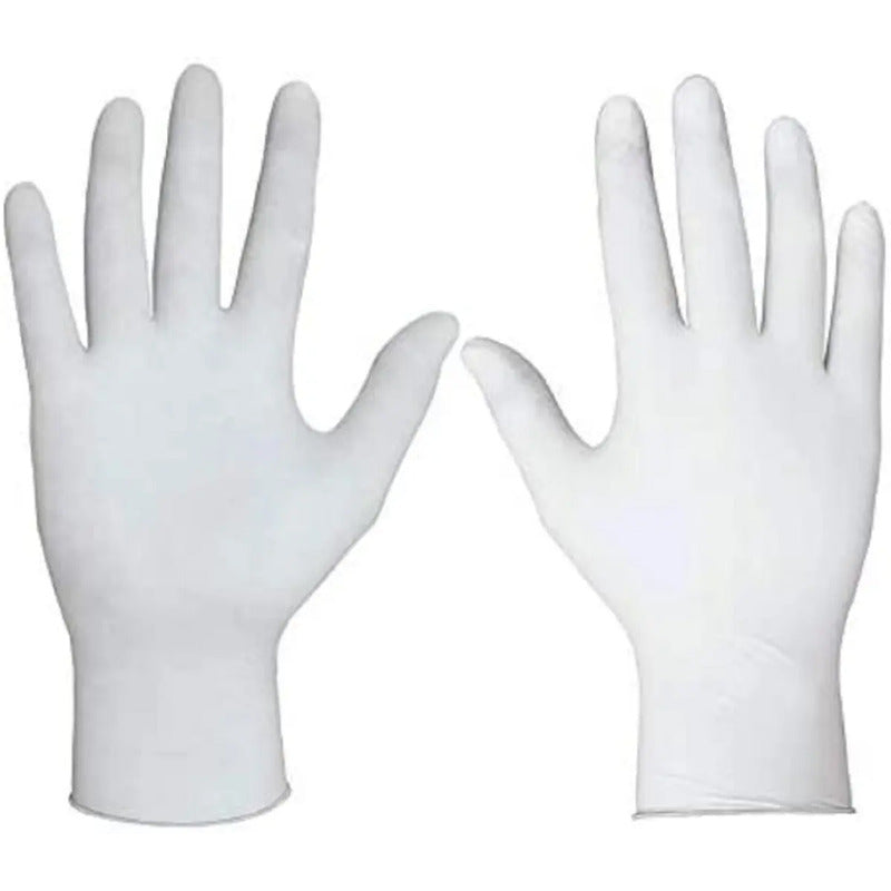 Guantes De Látex Estériles Ambiderm, Medianos, Con 100 Piezas Y Acabado Liso Natural M