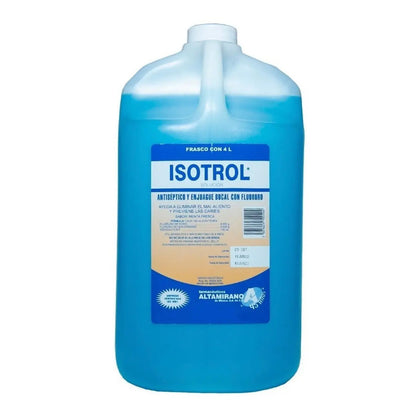 Enjuague Bucal Antiséptico Con Fluoruro Galón 4 Lt Isotrol