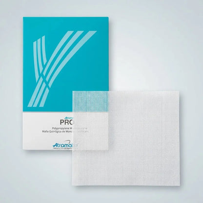 Malla De Polipropileno 30 X 30 Para Hernia Atramat Ref Mp13 Blanco