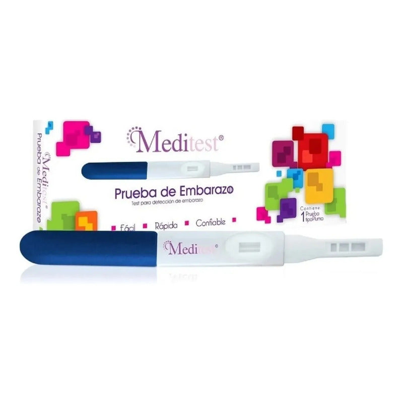 Prueba De Embarazo Meditest Tipo Pluma No Digital 1 Unidad
