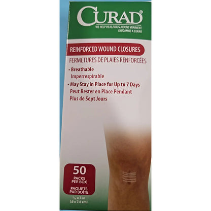 Curad Steri-strips Cintas 1/4 X 3 In Heridas Medline 50 Pzs