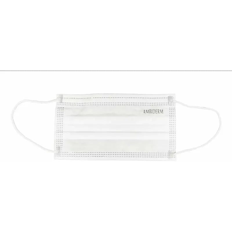 Cubre Bocas 3 Pliegos Ambiderm Blanco Caja C/50 Blanco
