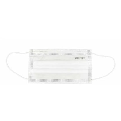 Cubre Bocas 3 Pliegos Ambiderm Blanco Caja C/50 Blanco