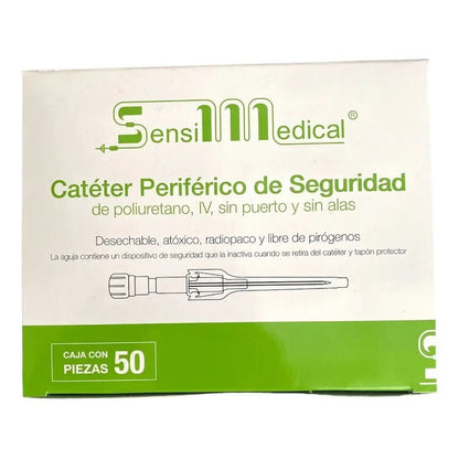 Catéter Periférico De Seguridad 16g Gris Premium 50pzas