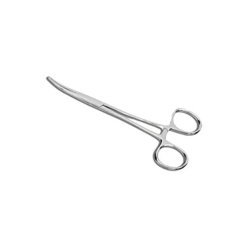 Pinza Kelly Curva 14 Cm De Acero Inoxidable Para Cirugia Curva