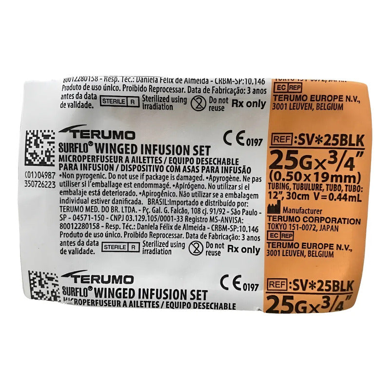 Lote De 5 Sets Para Infusion Mariposa 25gx19mm (3/4)