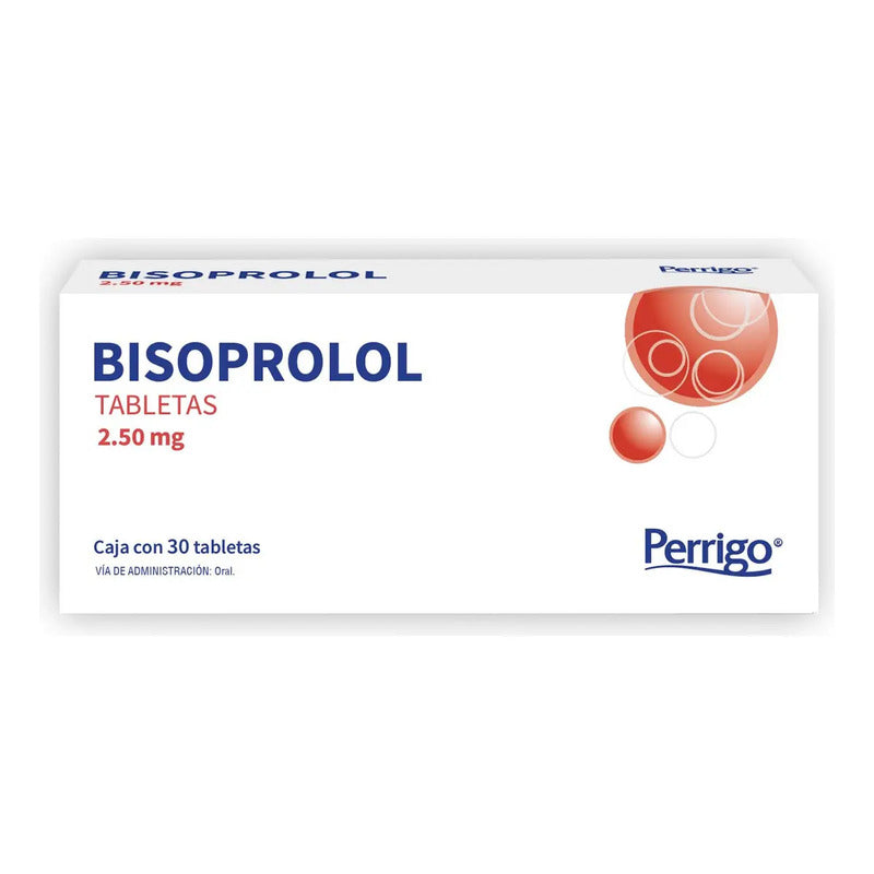 Bisoprolol Tableta 2,5 Mg, 30 Tabletas