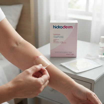 Caja Con 15 Piezas Apósito Hidrocoloide Hidroderm 15x21cm Amarillo