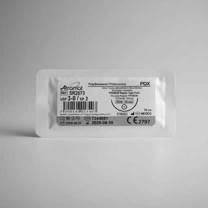 Sutura Pdx 3-0 Redondo 26mm Polidioxanona Pds Atramat Sr2673 Gris